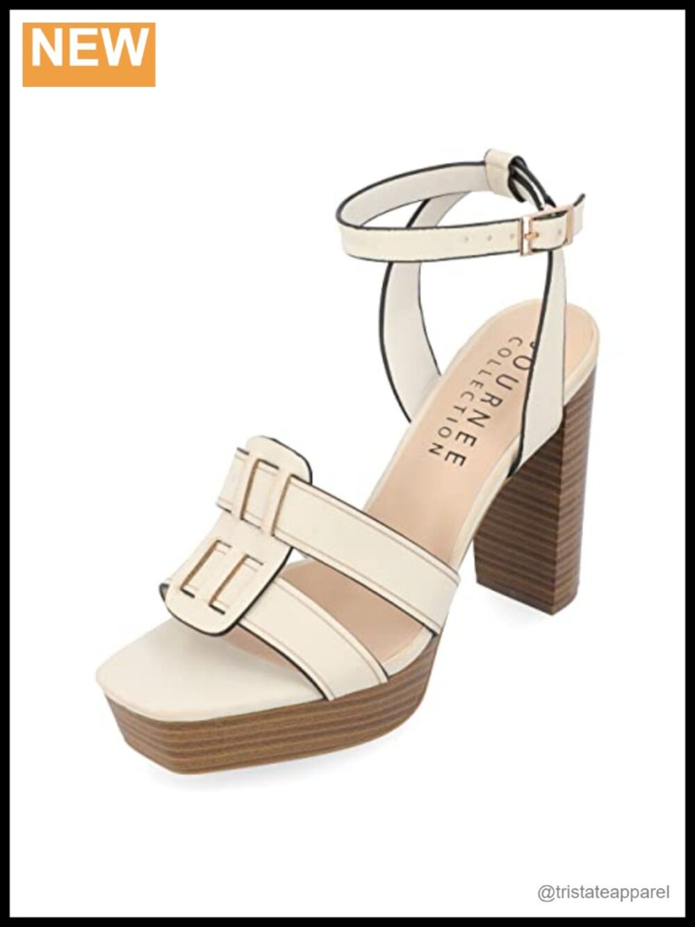 Journee Collection Mandilyn Women's Platform Ankle Strap Heels Faux Leather
